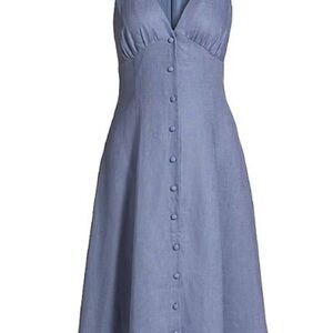 chinese dress ladies Women's Linen Wrap Dress Eliana Plus Size Figure  menique